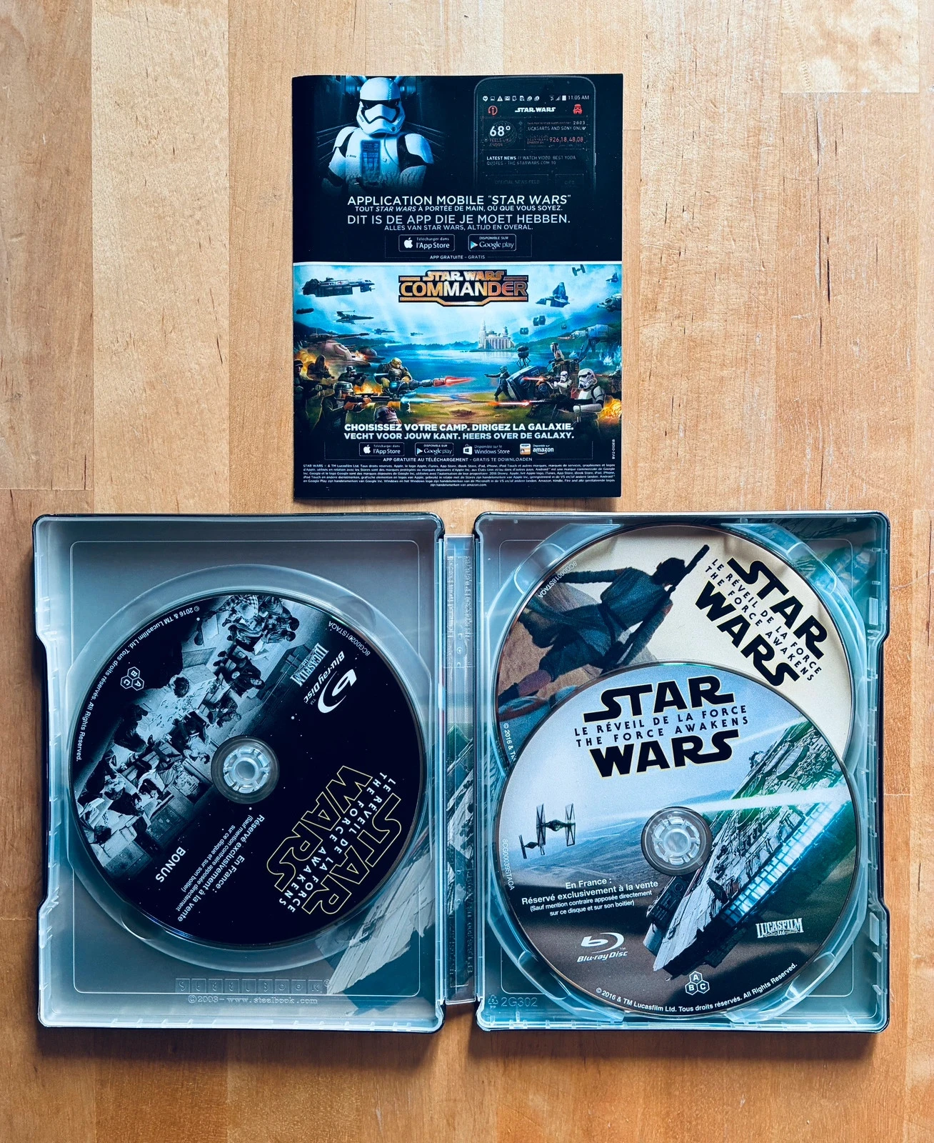 Steelbook Blu-ray DVD Star Wars VII El despertar de la Fuerza. – photo 2